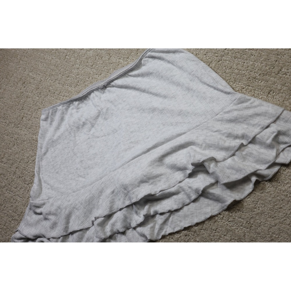 Wild Fable Heather Gray Ribbed Ruffle Skort Small B1-071 - Picture 2 of 5
